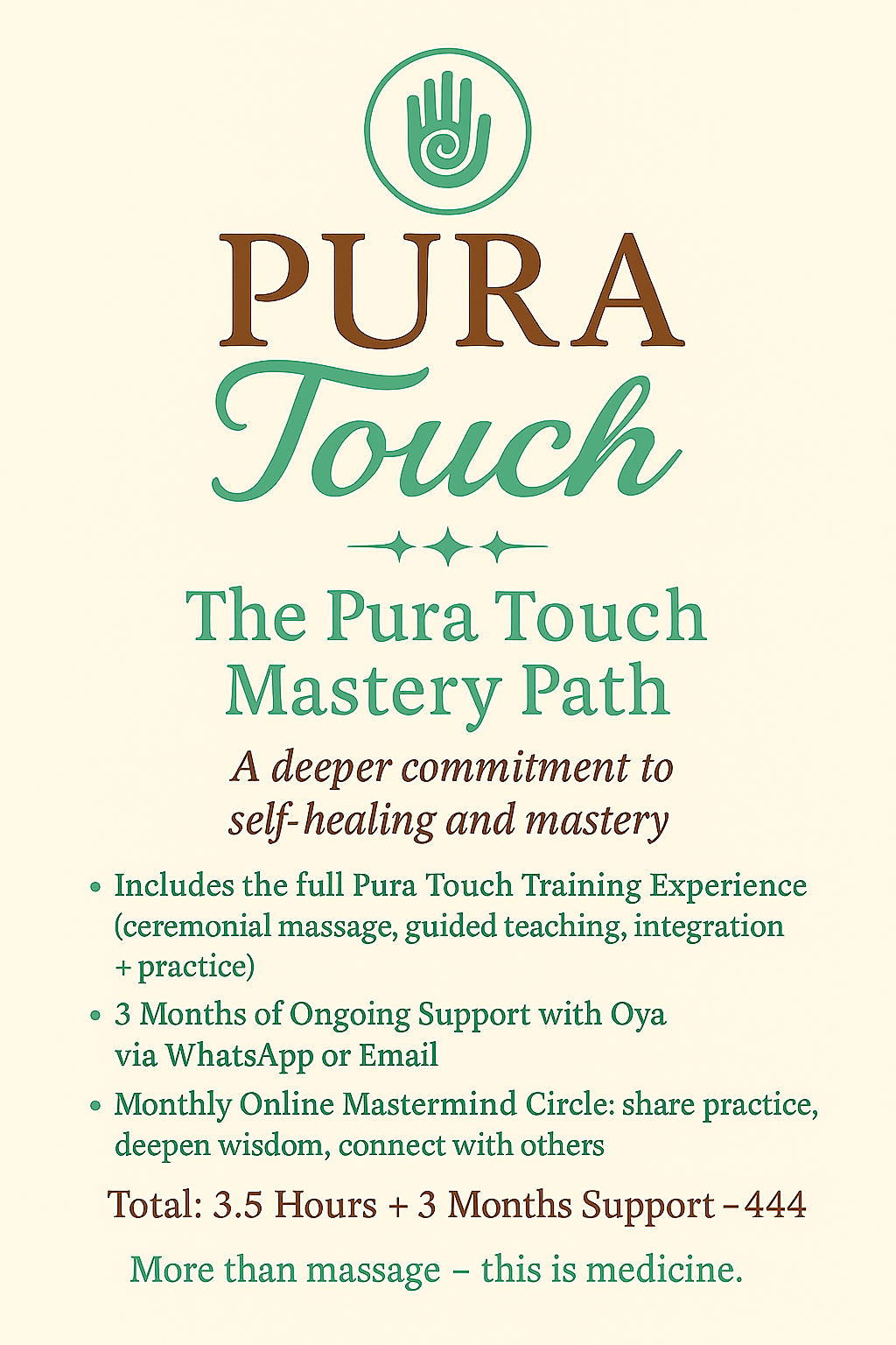 Pura Touch is more than massage