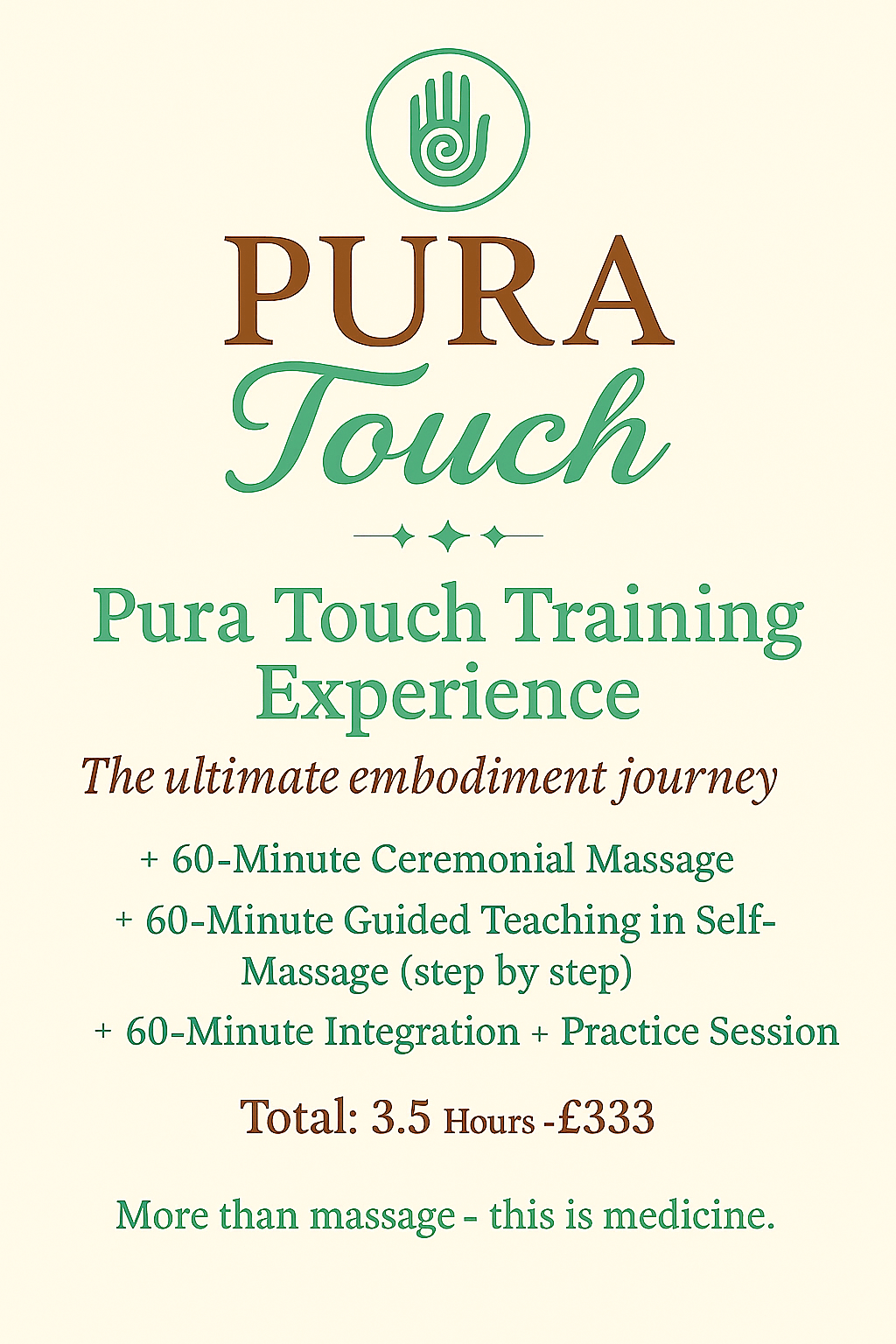 The Pura Touch Training Experience