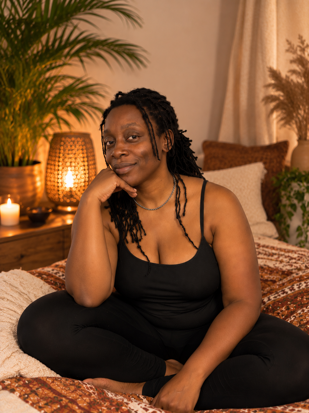 Oya, founder of PuraTouch, smiling warmly